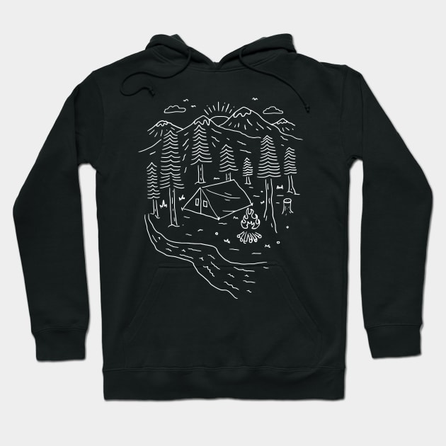 Let's Go Camping (for Dak) Hoodie by quilimo